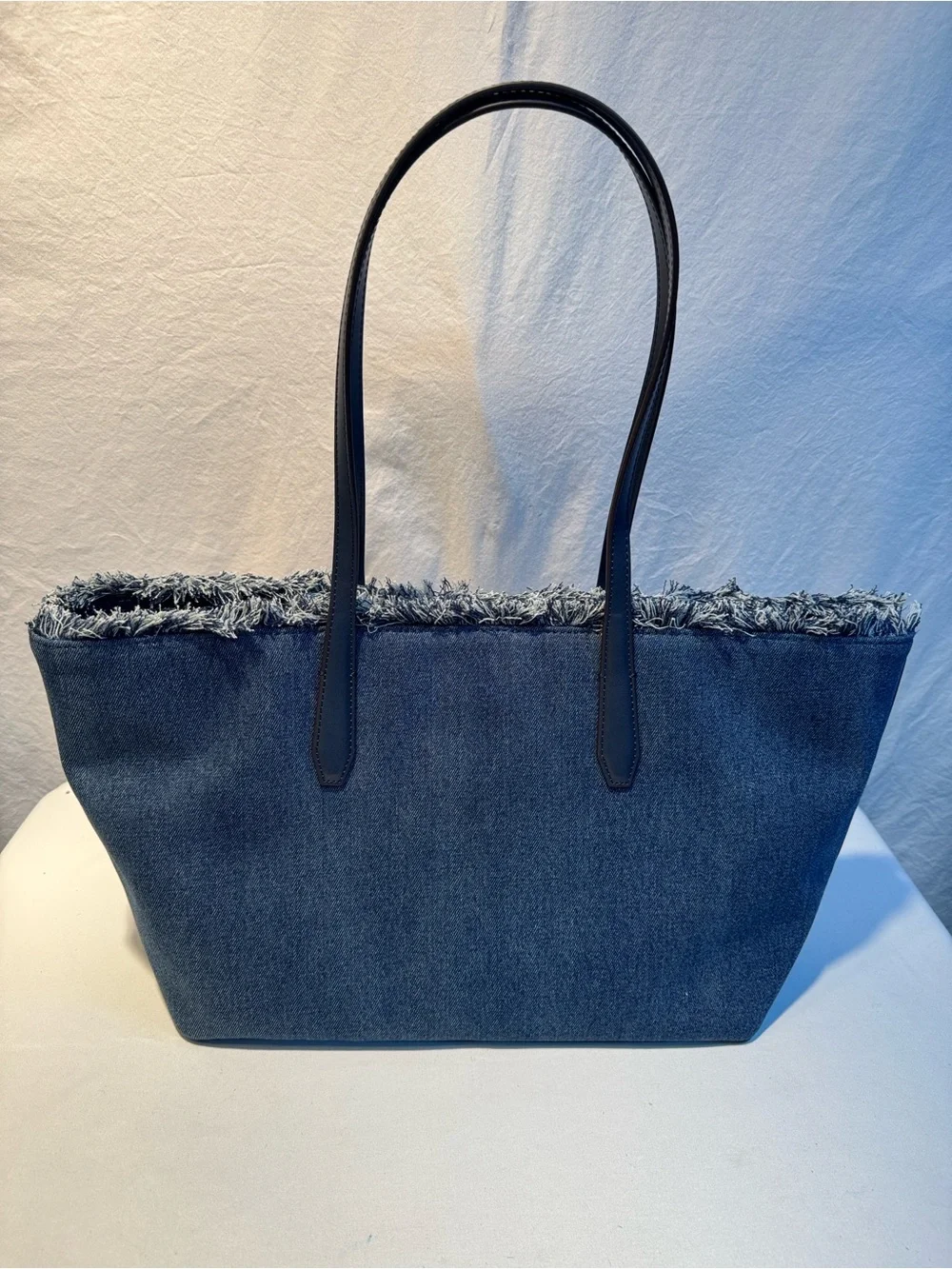 🆕 Michael Kors Avalon Medium Embellished Denim Convertible Tote Bag